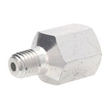 Alemite Grease Fitting; Adapter; Straight; 1/4-28 SAE-LT Taper Male X 1/8 in. FNPTF; Zinc Plated; Steel 51942
